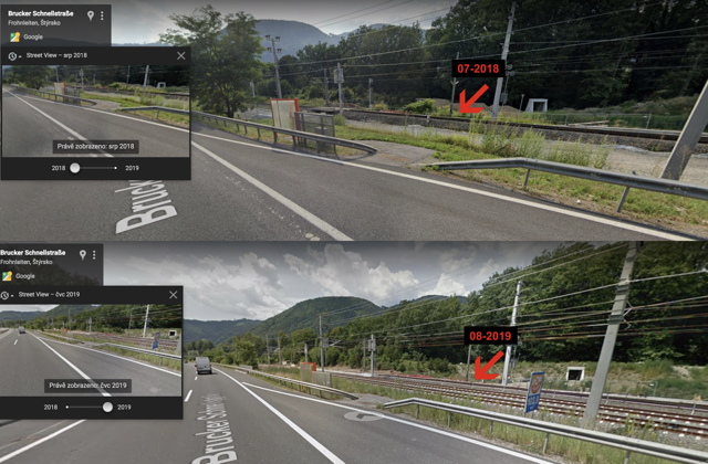 Google Street View - shows why tracking data is inaccurate